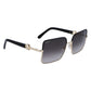 Ferragamo Gold Metal Sunglasses