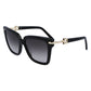Ferragamo Black Acetate Sunglasses