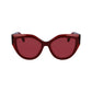 Ferragamo Red Acetate Sunglasses