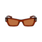 Ferragamo Brown Acetate Sunglasses