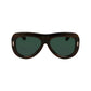 Ferragamo Green Acetate Sunglasses
