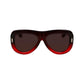 Ferragamo Red Acetate Sunglasses
