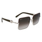 Ferragamo Gold Metal Sunglasses
