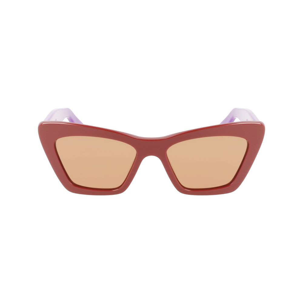 Ferragamo Brown Acetate Sunglasses