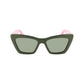 Ferragamo Green Acetate Sunglasses
