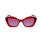 Karl Lagerfeld Red Acetate Sunglasses