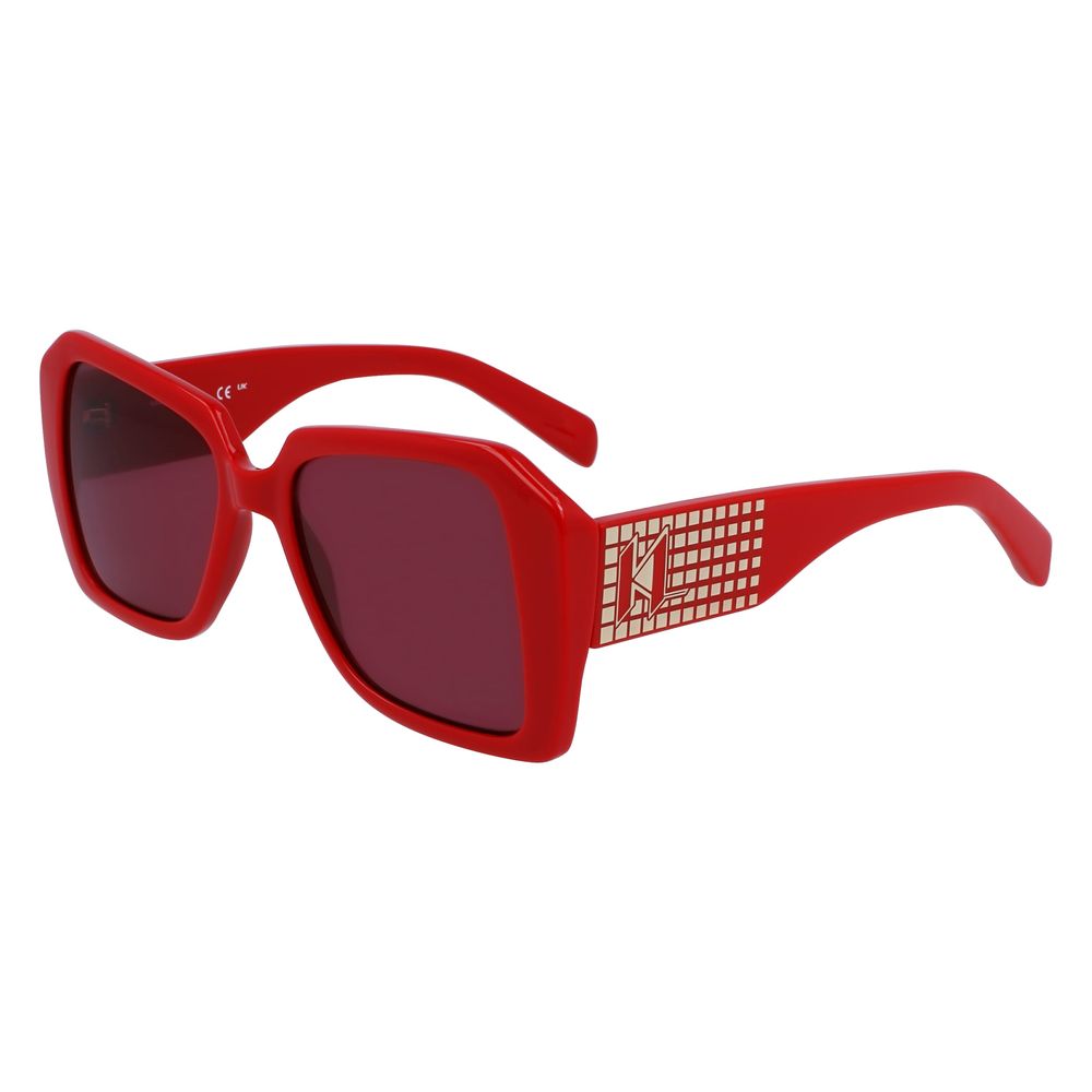 Karl Lagerfeld Red Injected Sunglasses