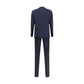 Giorgio Armani Blue Fleece Wool Two-Piece Suit