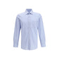 Margiela Blue Cotton Pattern Shirt
