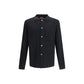 Cruna Black Fleece Wool Coat