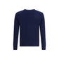 Aragona Cashmere Blue Merino Wool Cashmere Sweater