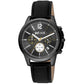 Just Cavalli Black Leather Dress Watch
