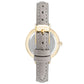 Nine West Gray Leather Dress Watch