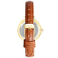 Nine West Brown Leather Dress Watch