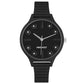 Nine West Black Plastic Dress Watch