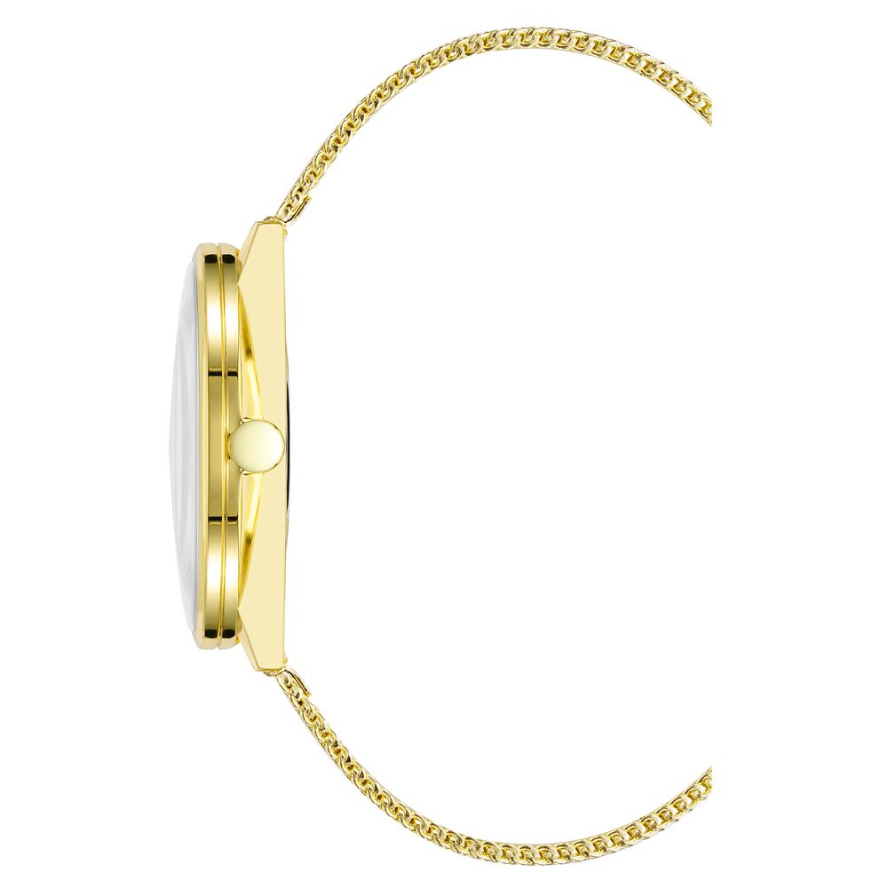 Nine West Gold Stainless Steel Dress Watch