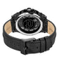 Police Black Leather Dress Watch