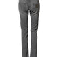Dolce & Gabbana Gray Cotton Mid Waist Skinny Denim Jeans