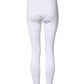 Dolce & Gabbana White Cotton Mid Waist Tights Leggings Pants