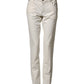 Dolce & Gabbana White Cotton Skinny Denim Trouser Men Jeans