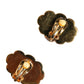 Dolce & Gabbana Gold Brass LOVE Cartoon Crystal Clip-On Jewelry  Earrings