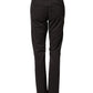Sun68 Dark Brown Cotton Stretch Straight Mid Waist Trouser Pants