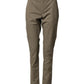 Dondup Beige Cotton Stretch Straight Chino Men Trouser Pants