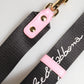 Dolce & Gabbana Strap Black Pink Canvas Heart Logo Bag Accessory Shoulder
