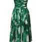 Dolce & Gabbana Green Pineapple Embellished BananaLeaf Dress