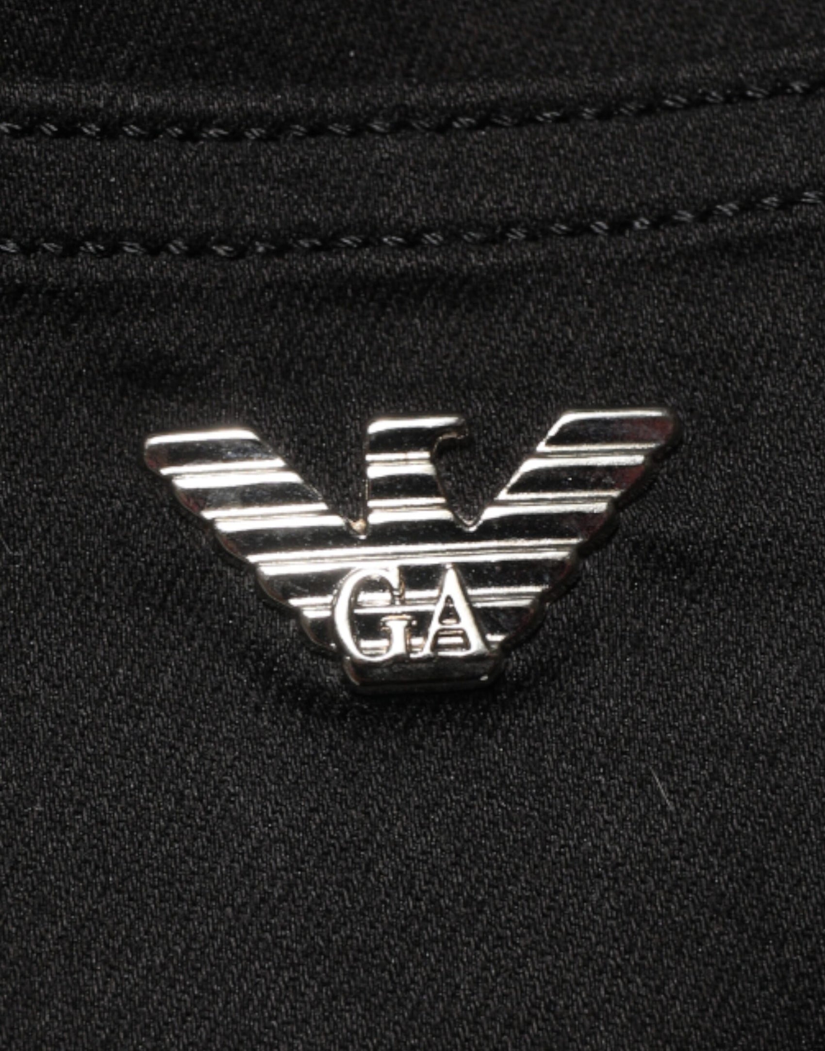 Armani Jeans Black Mid Waist Cotton Stretch Skinny Denim Jeans