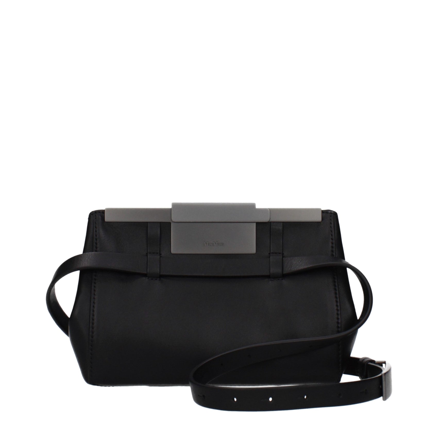 Max Mara Black Leather Crossbody Bag