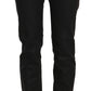 John Galliano Black Mid Waist Skinny Cotton Casual Denim Jeans