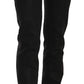 John Galliano Black Mid Waist Skinny Cotton Casual Denim Jeans