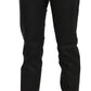 John Galliano Black Mid Waist Skinny Cotton Casual Denim Jeans