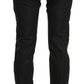 John Galliano Black Mid Waist Skinny Cotton Casual Denim Jeans