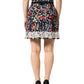 Dolce & Gabbana Black Floral Lace Cotton HighWaist Mini Skirt