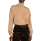 Saint Laurent Brown Virgin Wool Turtleneck