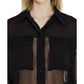 Saint Laurent Black Silk Dress Shirt