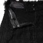 Dolce & Gabbana Black Nylon High Waist Open-Stitch Mini Skirt