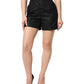 Dolce & Gabbana Black Polyester Casual High Waist Mini Shorts