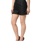 Dolce & Gabbana Black Polyester Casual High Waist Mini Shorts