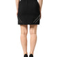 Dolce & Gabbana Black Polyester Zipper High Waist Mini Skirt