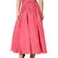 Dolce & Gabbana Pink Silk Pleated High Waist Midi Skirt