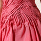 Dolce & Gabbana Pink Silk Pleated High Waist Midi Skirt