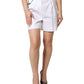 Dolce & Gabbana White Cotton High Waist Bermuda Mini Shorts