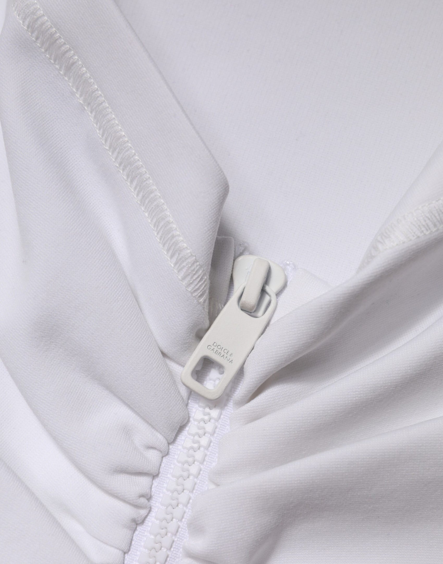 Dolce & Gabbana White Viscose Pencil Cut High Waist Mini Skirt