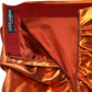 Dolce & Gabbana Metallic Orange Viscose High Waist Mini Skirt