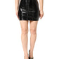 Dolce & Gabbana Black Nylon Eyelet Detail Coated Mini Skirt