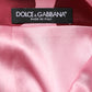 Dolce & Gabbana Pink Polka Dot Silk Pencil Cut Midi Skirt