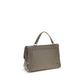 Zanellato Gray Calf Leather Bos Taurus Shoulder Bag